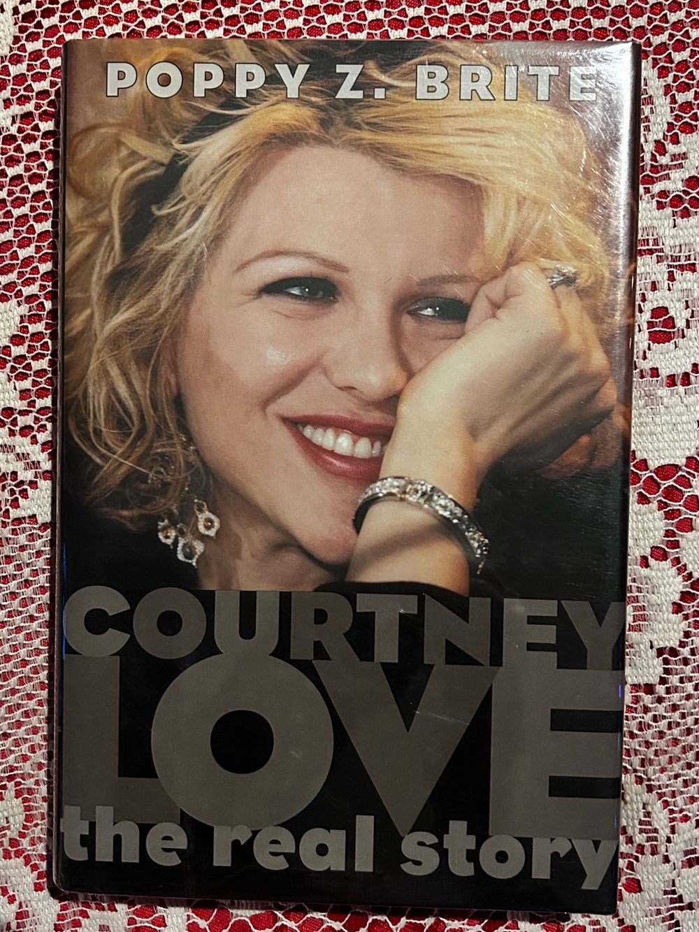 Courtney Love: The Real Story by Poppy Z. Brite - Black & Blonde Cover